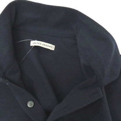 【中古】ユナイテッドアローズ UNITED ARROWS コットンポリエステル 半袖ポロシャツ ネイビー【サイズL】【 状態ランクB 】【 メンズ 】