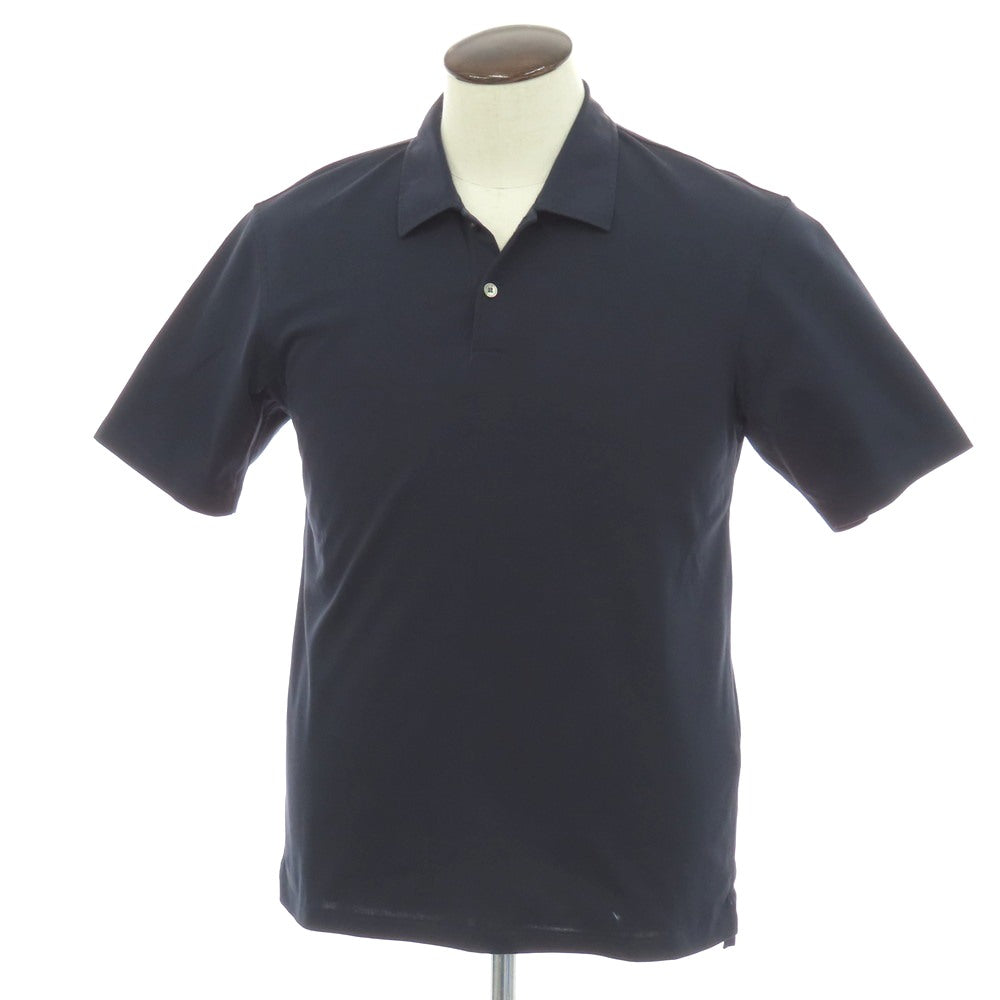 【中古】ユナイテッドアローズ UNITED ARROWS コットンポリエステル 半袖ポロシャツ ネイビー【サイズL】【 状態ランクB 】【 メンズ 】