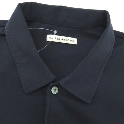 【中古】ユナイテッドアローズ UNITED ARROWS コットンポリエステル 半袖ポロシャツ ネイビー【サイズL】【 状態ランクB 】【 メンズ 】