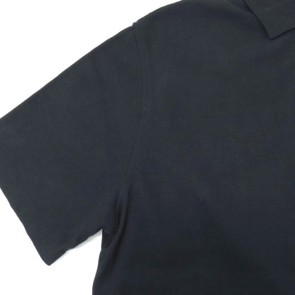 【中古】バーニーズニューヨーク BARNEYS NEWYORK コットン 鹿の子 半袖ポロシャツ ネイビー【サイズL】【 状態ランクC 】【 メンズ 】