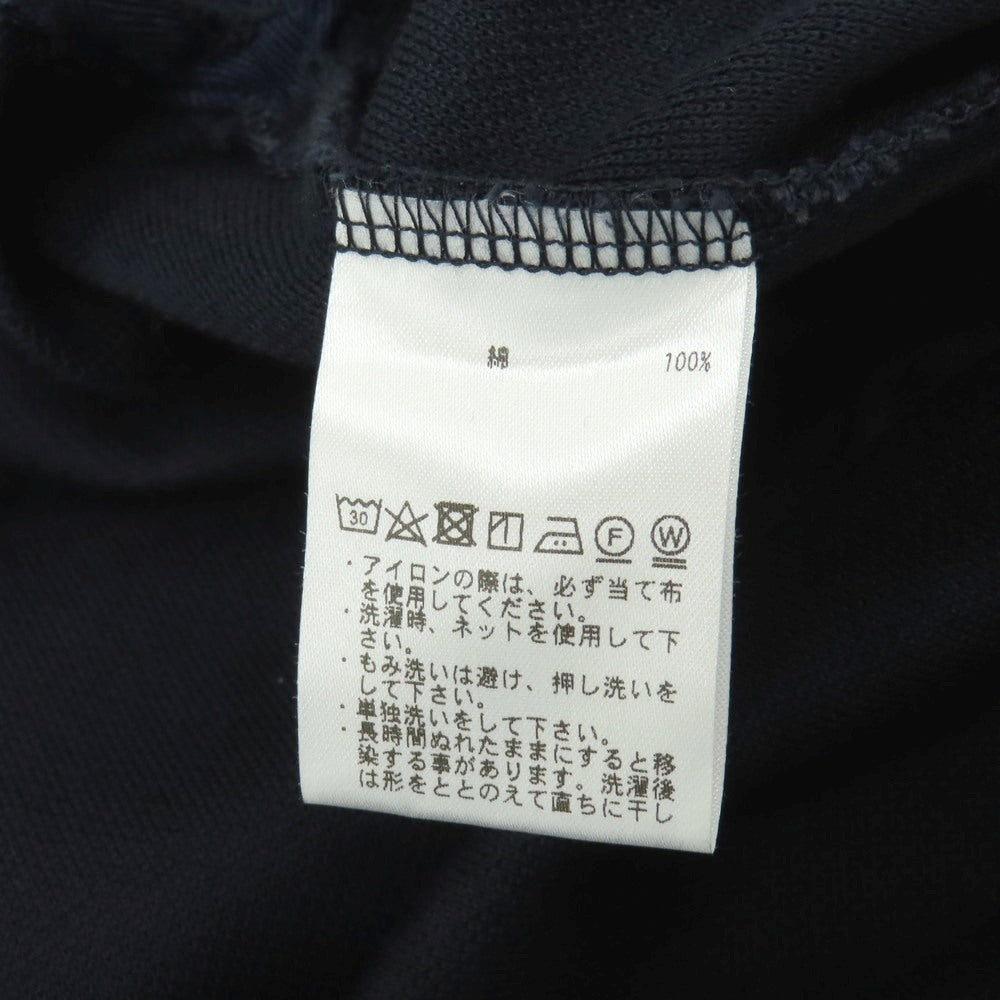 【中古】バーニーズニューヨーク BARNEYS NEWYORK コットン 鹿の子 半袖ポロシャツ ネイビー【サイズL】【 状態ランクC 】【 メンズ 】