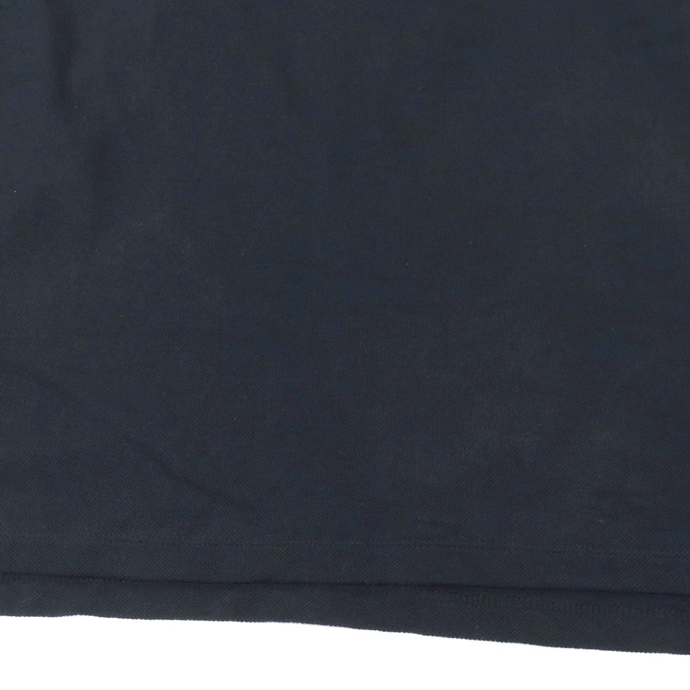 【中古】バーニーズニューヨーク BARNEYS NEWYORK コットン 鹿の子 半袖ポロシャツ ネイビー【サイズL】【 状態ランクC 】【 メンズ 】