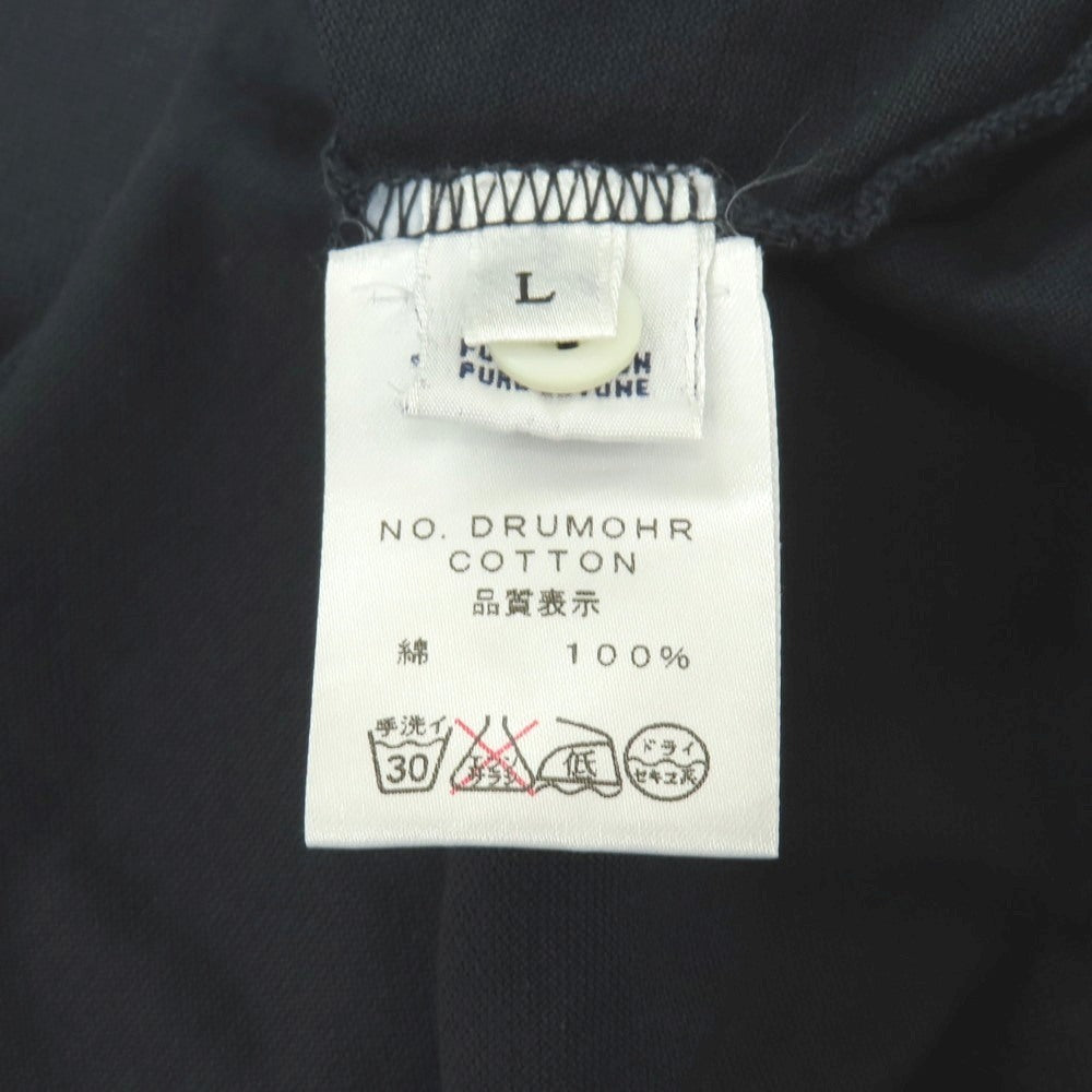 【中古】ドルモア DRUMOHR コットン 半袖ポロシャツ ダークネイビー【サイズL】【 状態ランクC 】【 メンズ 】