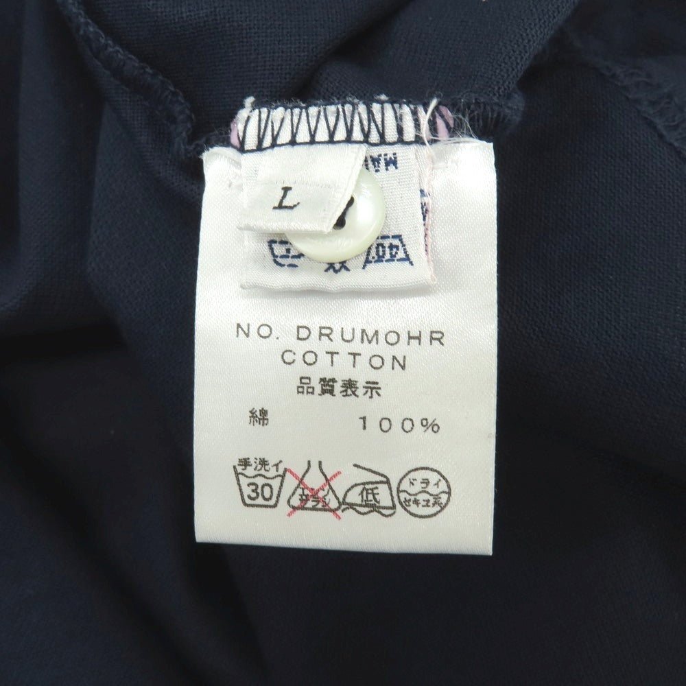 【中古】ドルモア DRUMOHR コットン 半袖ポロシャツ ネイビー【サイズL】【 状態ランクC 】【 メンズ 】