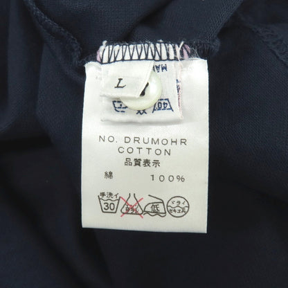 【中古】ドルモア DRUMOHR コットン 半袖ポロシャツ ネイビー【サイズL】【 状態ランクC 】【 メンズ 】