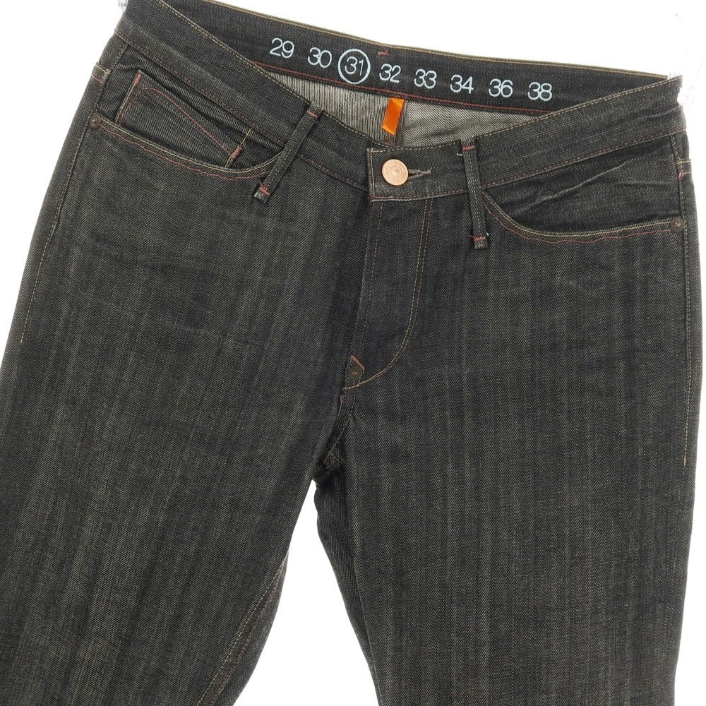 【中古】アーネストソーン earnest sewn コットン フレアシルエット デニムパンツ ジーンズ ブラック【サイズ31】【 状態ランクB 】【 メンズ 】