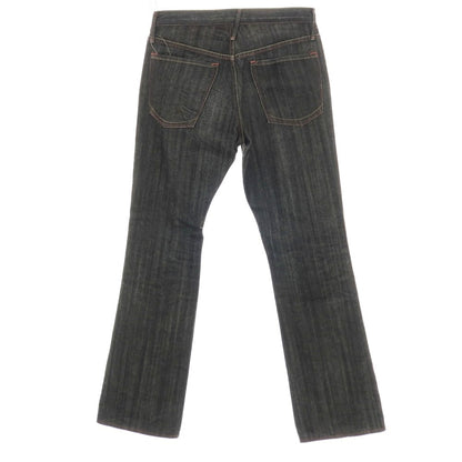 【中古】アーネストソーン earnest sewn コットン フレアシルエット デニムパンツ ジーンズ ブラック【サイズ31】【 状態ランクB 】【 メンズ 】