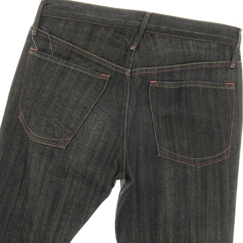 【中古】アーネストソーン earnest sewn コットン フレアシルエット デニムパンツ ジーンズ ブラック【サイズ31】【 状態ランクB 】【 メンズ 】