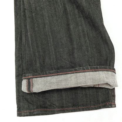 【中古】アーネストソーン earnest sewn コットン フレアシルエット デニムパンツ ジーンズ ブラック【サイズ31】【 状態ランクB 】【 メンズ 】
