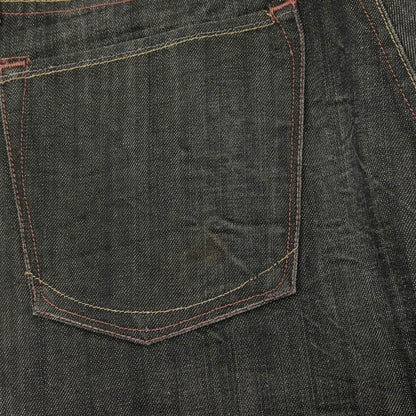 【中古】アーネストソーン earnest sewn コットン フレアシルエット デニムパンツ ジーンズ ブラック【サイズ31】【 状態ランクB 】【 メンズ 】