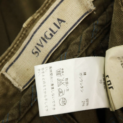 【中古】シビリア SIVIGLIA ストレッチ コットン カーゴパンツ オリーブ【サイズ33】【 状態ランクC 】【 メンズ 】