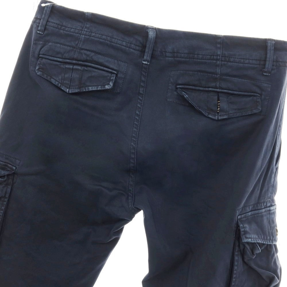 【中古】シビリア SIVIGLIA ストレッチ コットン カーゴパンツ ネイビー【サイズ33】【 状態ランクC 】【 メンズ 】