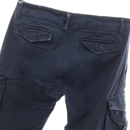 【中古】シビリア SIVIGLIA ストレッチ コットン カーゴパンツ ネイビー【サイズ33】【 状態ランクC 】【 メンズ 】