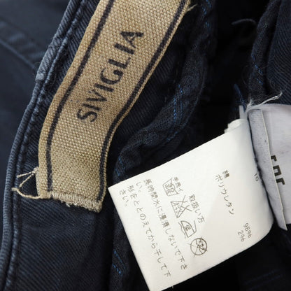 【中古】シビリア SIVIGLIA ストレッチ コットン カーゴパンツ ネイビー【サイズ33】【 状態ランクC 】【 メンズ 】