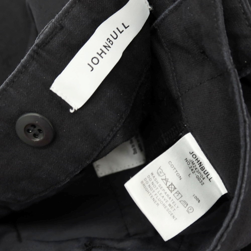 【中古】ジョンブル Johnbull コットン カーゴパンツ ブラック【サイズL】【 状態ランクB 】【 メンズ 】