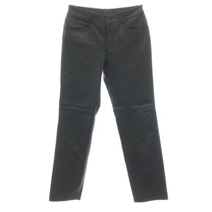【中古】ポールスミスコレクション PAUL SMITH COLLECTION 牛革 カウレザー 5ポケットパンツ ブラック【サイズ80cm】【 状態ランクC 】【 メンズ 】
