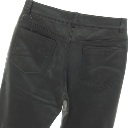 【中古】ポールスミスコレクション PAUL SMITH COLLECTION 牛革 カウレザー 5ポケットパンツ ブラック【サイズ80cm】【 状態ランクC 】【 メンズ 】