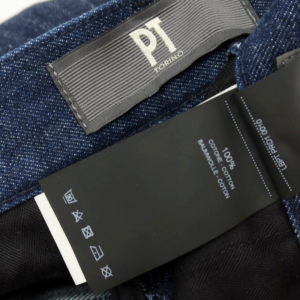 【中古】ピーティートリノ デニム PT TORINO DENIM CHINO REGGAE コットン デニムパンツ ジーンズ ネイビー【サイズ28】【 状態ランクB 】【 メンズ 】