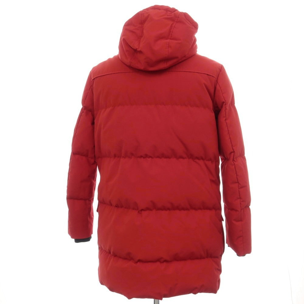 【中古】アルマーニ ジーンズ ARMANI JEANS コットンポリエステル ダッフル仕様 ダウンコート レッド【サイズ48】【 状態ランクB 】【 メンズ 】