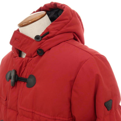 【中古】アルマーニ ジーンズ ARMANI JEANS コットンポリエステル ダッフル仕様 ダウンコート レッド【サイズ48】【 状態ランクB 】【 メンズ 】