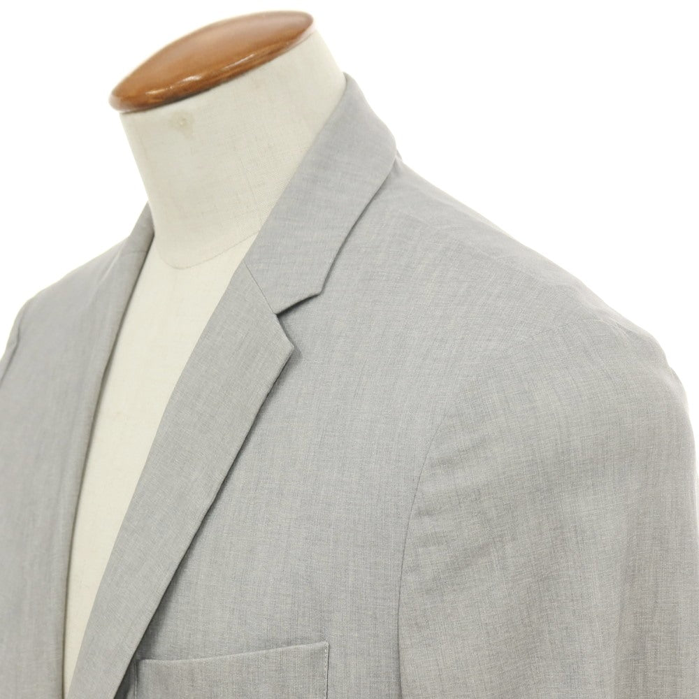 【中古】ジョゼフオム JOSEPH HOMME ストレッチ コットンナイロンリネン 2つボタンスーツ セットアップ ライトグレー【サイズ48/48】【 状態ランクC 】【 メンズ 】