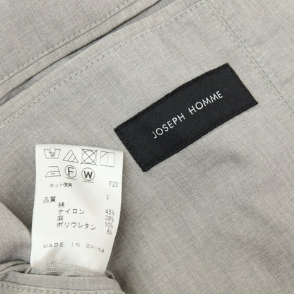 【中古】ジョゼフオム JOSEPH HOMME ストレッチ コットンナイロンリネン 2つボタンスーツ セットアップ ライトグレー【サイズ48/48】【 状態ランクC 】【 メンズ 】