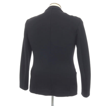 【中古】アルマーニ コレッツォーニ ARMANI COLLEZIONI ナイロン ジャージー ヘリンボーン 2B カジュアルジャケット ネイビー【サイズL】【 状態ランクB 】【 メンズ 】