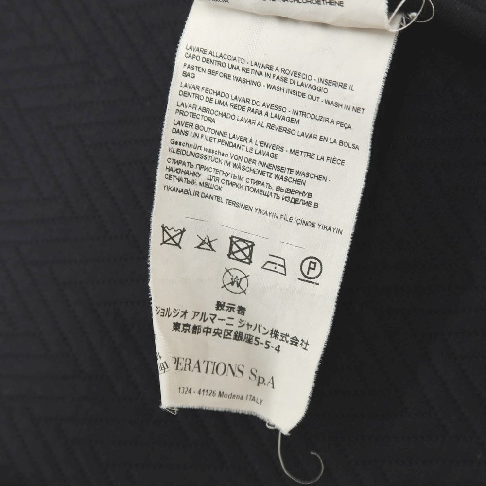 【中古】アルマーニ コレッツォーニ ARMANI COLLEZIONI ナイロン ジャージー ヘリンボーン 2B カジュアルジャケット ネイビー【サイズL】【 状態ランクB 】【 メンズ 】