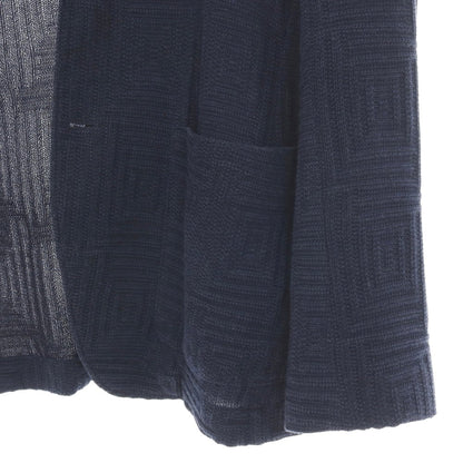 【中古】エンポリオ アルマーニ EMPORIO ARMANI コットンリネン 2B カジュアルジャケット ネイビー【サイズ46】【 状態ランクB 】【 メンズ 】