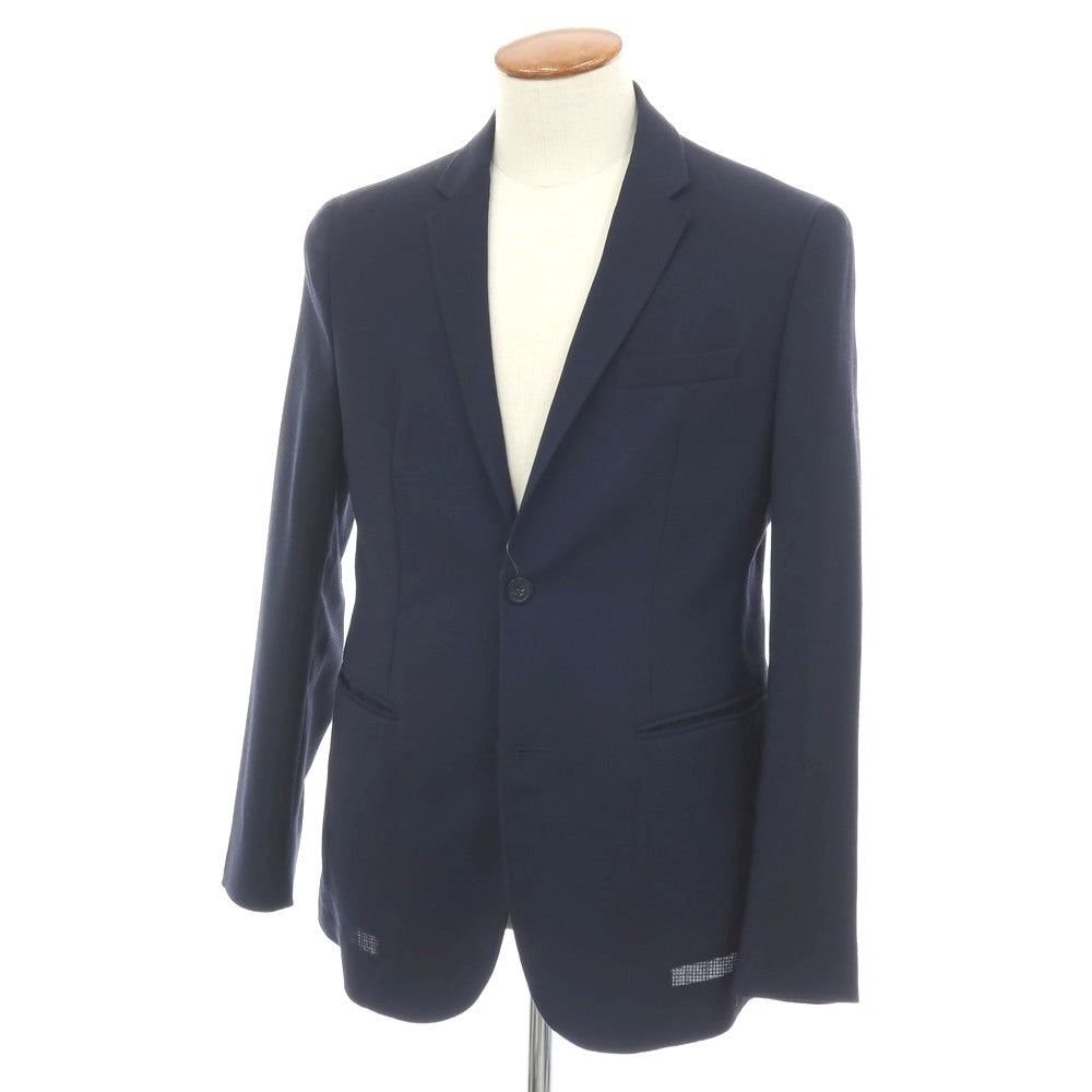 【中古】エンポリオ アルマーニ EMPORIO ARMANI ウール 2B テーラードジャケット ネイビー【サイズ48】【 状態ランクC 】【 メンズ 】