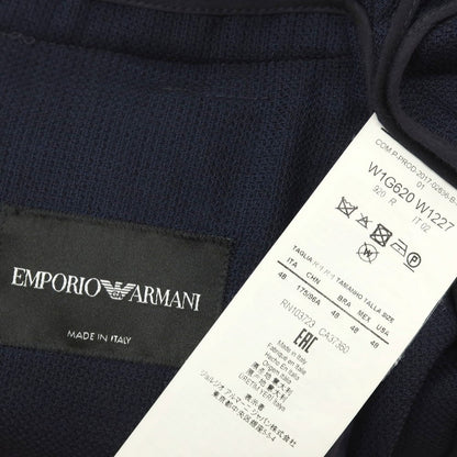【中古】エンポリオ アルマーニ EMPORIO ARMANI ウール 2B テーラードジャケット ネイビー【サイズ48】【 状態ランクC 】【 メンズ 】