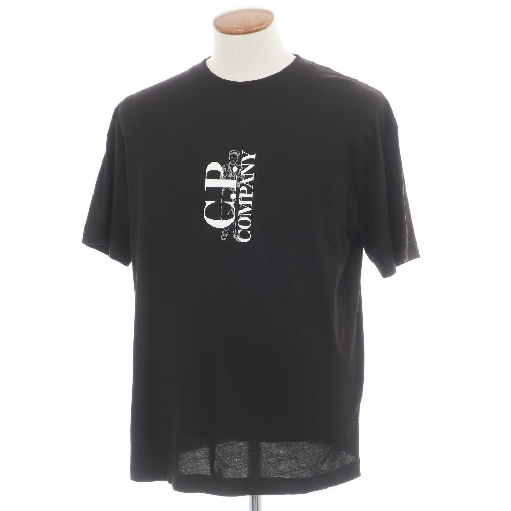 【中古】シーピーカンパニー C.P.Company コットン クルーネック 半袖Ｔシャツ ブラック【サイズM】【 状態ランクA 】【 メンズ 】