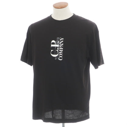 【中古】シーピーカンパニー C.P.Company コットン クルーネック 半袖Ｔシャツ ブラック【サイズM】【 状態ランクA 】【 メンズ 】