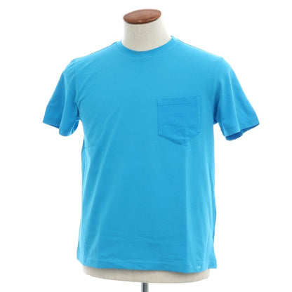 【中古】ルイジボレッリ ラグジュアリーヴィンテージ LUIGIBORRELLI LUXURY VINTAGE ポケット半袖Tシャツ ライトブルー【サイズM】【 状態ランクB 】【 メンズ 】