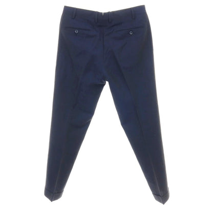 【中古】ジェルマーノ GERMANO ウールリネン ドレススラックスパンツ ネイビー【サイズ50】【 状態ランクC 】【 メンズ 】