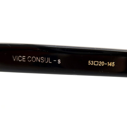 【中古】オリバー ゴールドスミス Oliver Goldsmith VICE CONSUL-s プラスチック メガネ ブラック【サイズ53□20-145】【 状態ランクC 】【 メンズ 】