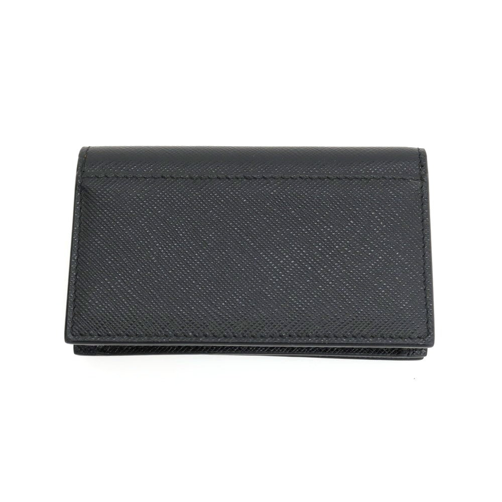 【中古】プラダ PRADA サフィアーノレザー 名刺入れ ブラック【 状態ランクB 】【 メンズ 】