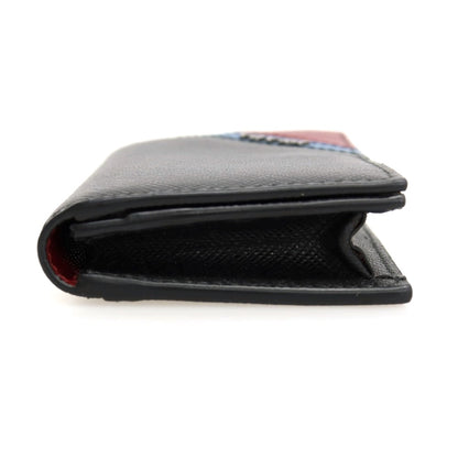 【中古】プラダ PRADA サフィアーノレザー 名刺入れ ブラック【 状態ランクB 】【 メンズ 】