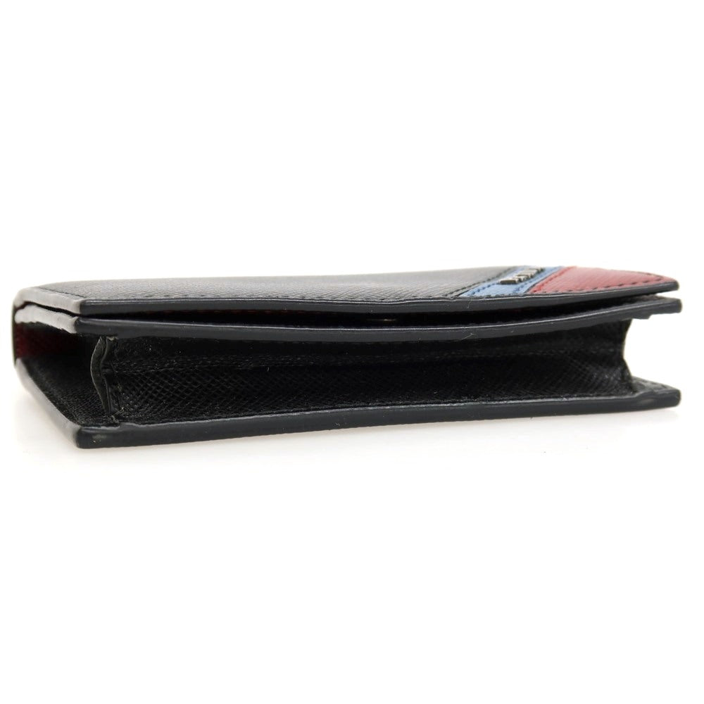 【中古】プラダ PRADA サフィアーノレザー 名刺入れ ブラック【 状態ランクB 】【 メンズ 】