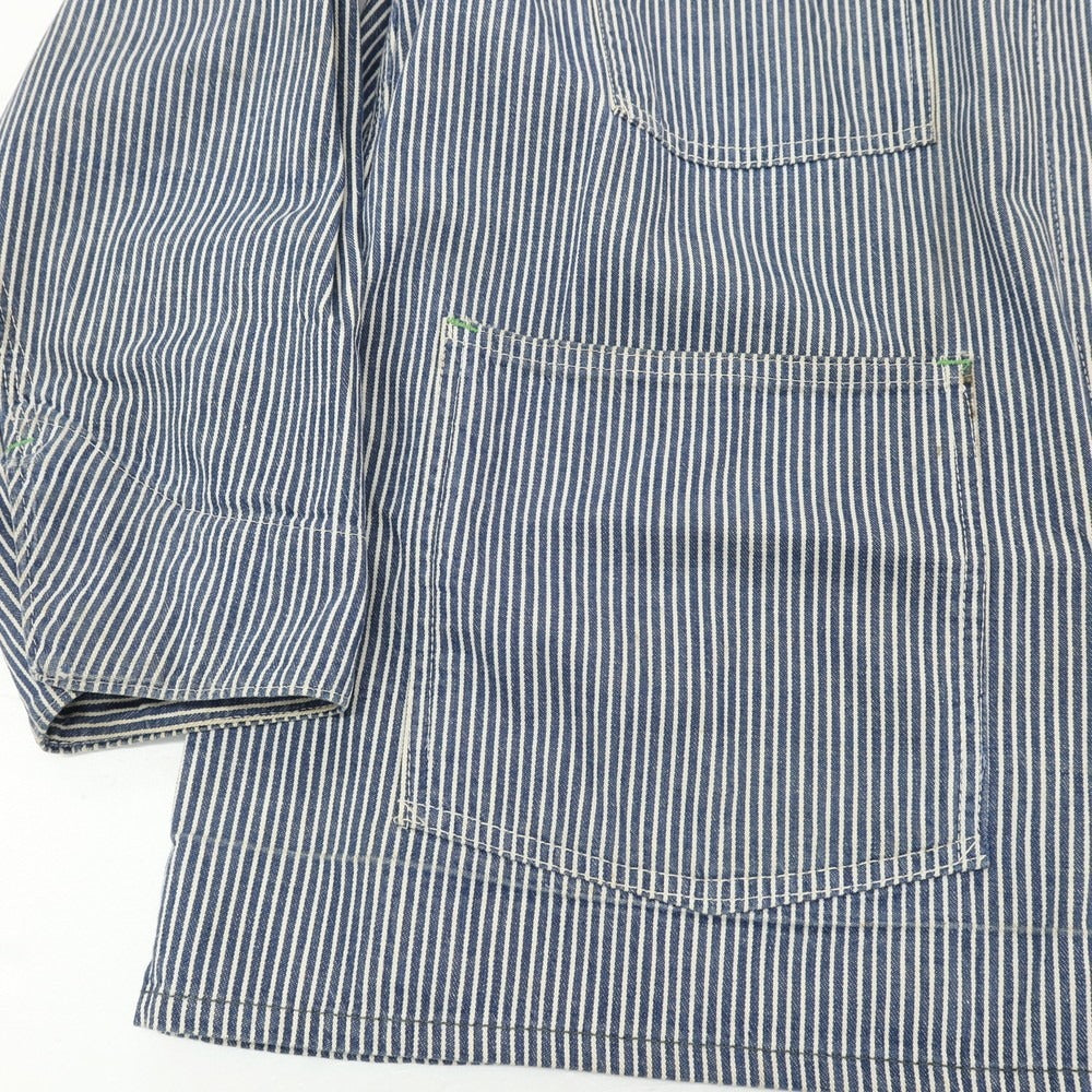 【中古】オシュコシュ OSHKOSH 60～70’S ストライプ カバーオール ネイビーxホワイト【サイズ表記なし（L位）】【 状態ランクC 】【 メンズ 】