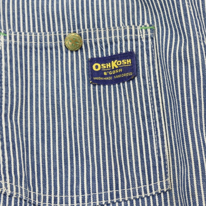 【中古】オシュコシュ OSHKOSH 60～70’S ストライプ カバーオール ネイビーxホワイト【サイズ表記なし（L位）】【 状態ランクC 】【 メンズ 】
