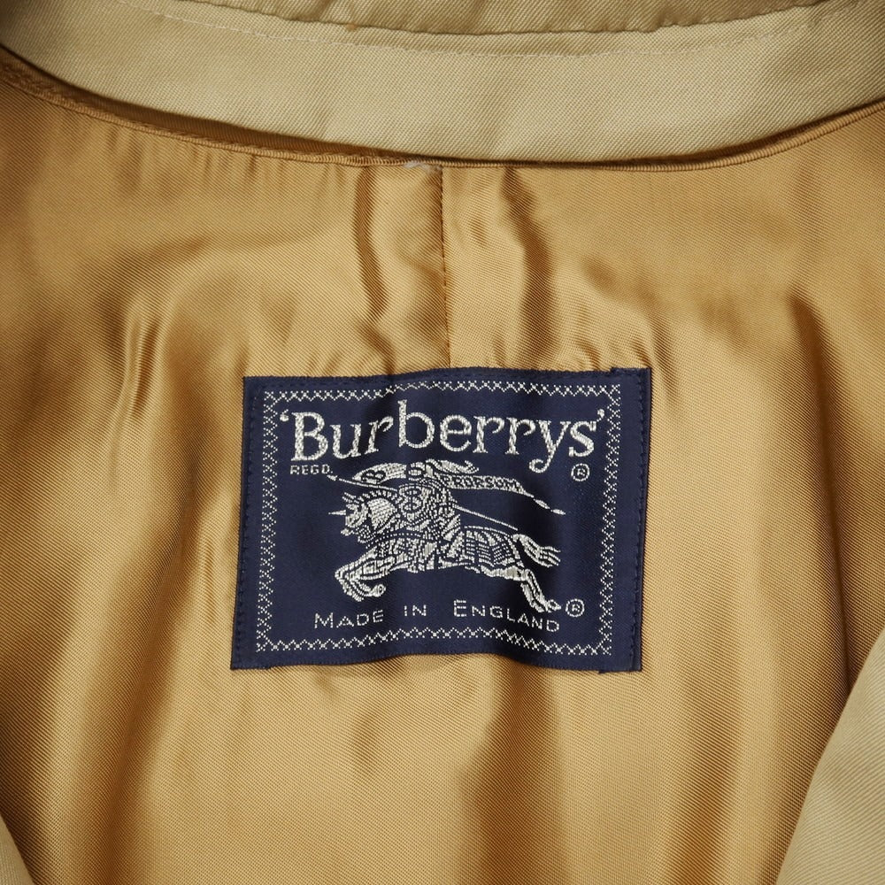 【中古】バーバリーズ Burberrys コットンポリエステル ステンカラーコート ベージュ【サイズ表記なし（M位）】【 状態ランクB 】【 メンズ 】
