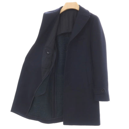 【中古】タリアトーレ TAGLIATORE ウールカシミヤ 比翼仕立て チェスターフィールドコート ネイビー【サイズ42/R】【 状態ランクB 】【 メンズ 】
