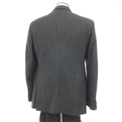 【中古】エトロ ETRO ウール 2つボタンスーツ グレーxグリーン【サイズ52】【 状態ランクB 】【 メンズ 】