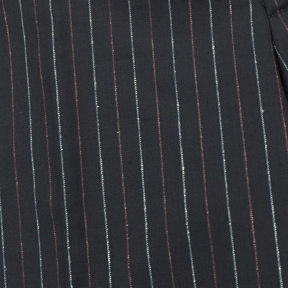 【中古】エトロ ETRO ウール ストライプ 2つボタンスーツ ダークネイビーxマルチカラー【サイズ52】【 状態ランクB 】【 メンズ 】