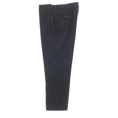 【中古】エトロ ETRO ウール ストライプ 2つボタンスーツ ダークネイビーxマルチカラー【サイズ52】【 状態ランクB 】【 メンズ 】