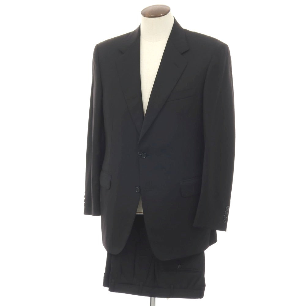 【中古】カナーリ CANALI Super120’S ウール 2つボタンスーツ ブラック【サイズ50】【 状態ランクC 】【 メンズ 】