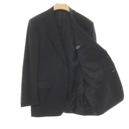 【中古】カナーリ CANALI Super120’S ウール 2つボタンスーツ ブラック【サイズ50】【 状態ランクC 】【 メンズ 】
