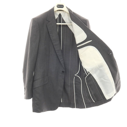 【中古】キルガー Kilgour Super120’s ウール＆カシミヤ 1つボタンスーツ グレー【サイズ42 D7】【 状態ランクC 】【 メンズ 】