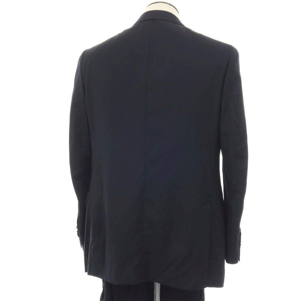 【中古】イザイア ISAIA 120’S ウール 3つボタンスーツ ダークネイビー【サイズ52】【 状態ランクC 】【 メンズ 】